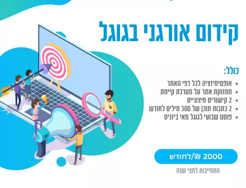 חבילת קידום אורגני בגוגל 1
